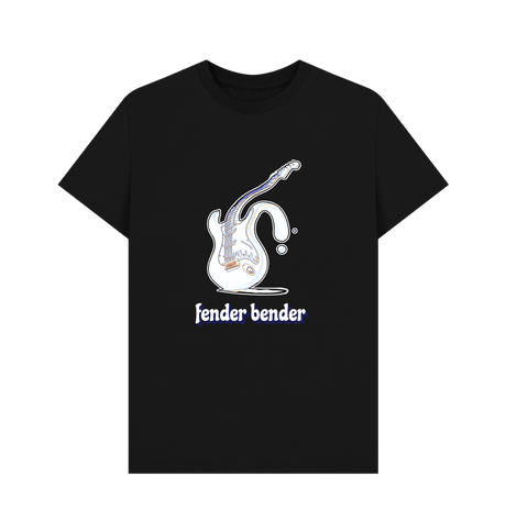 Black \"Fender Bender\" Liquid Stratocaster T-Shirt