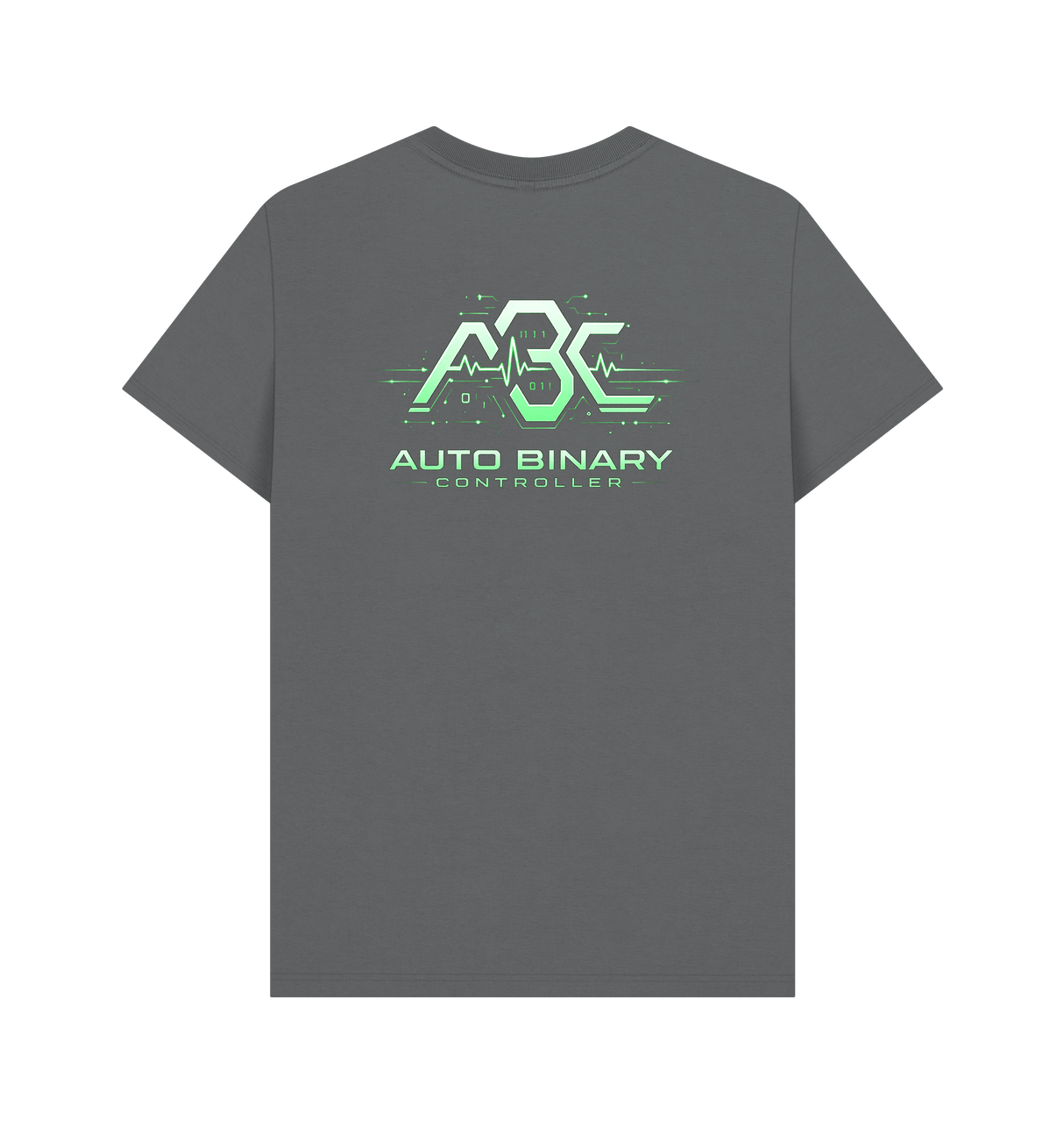 Slate Grey Printed T-shirt Back