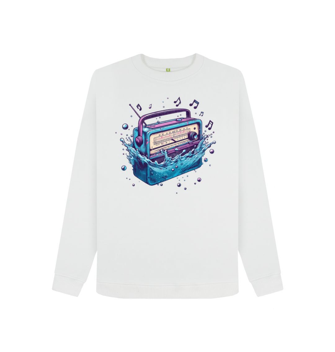 White Women's Sync Or Swim Sweatshirt