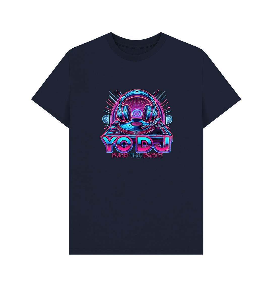 Navy Blue Printed T-shirt
