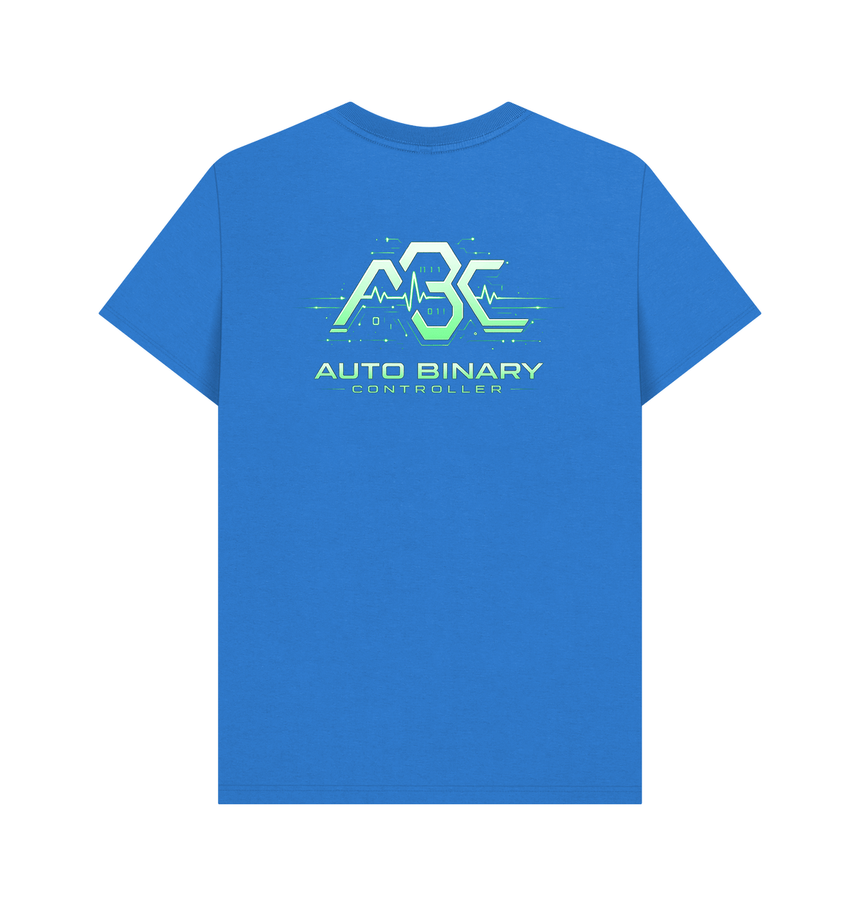 Bright Blue Printed T-shirt Back