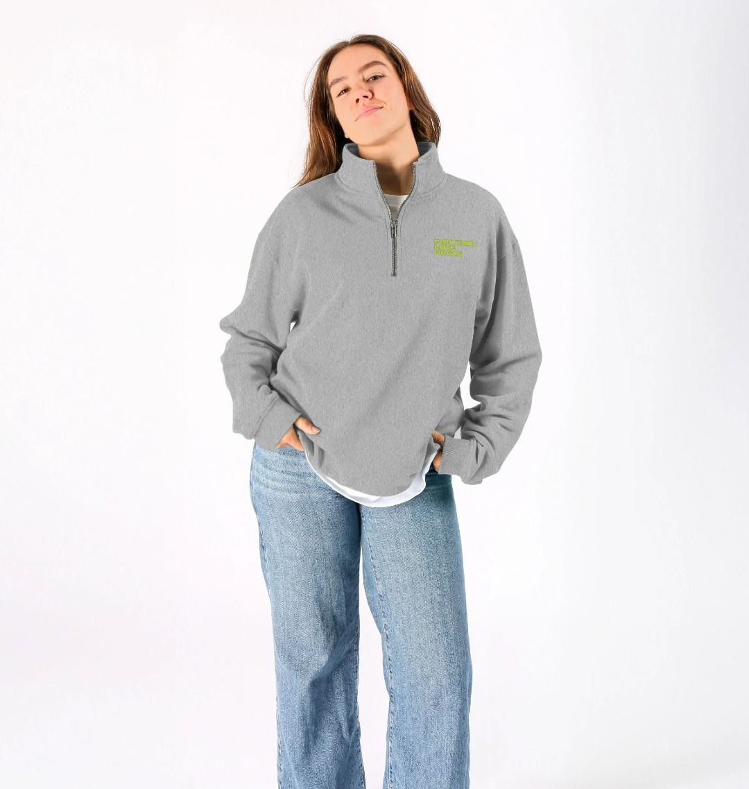 Bontempi Love Organ Unisex Quarter Zip Sweatshirt with pocket logo