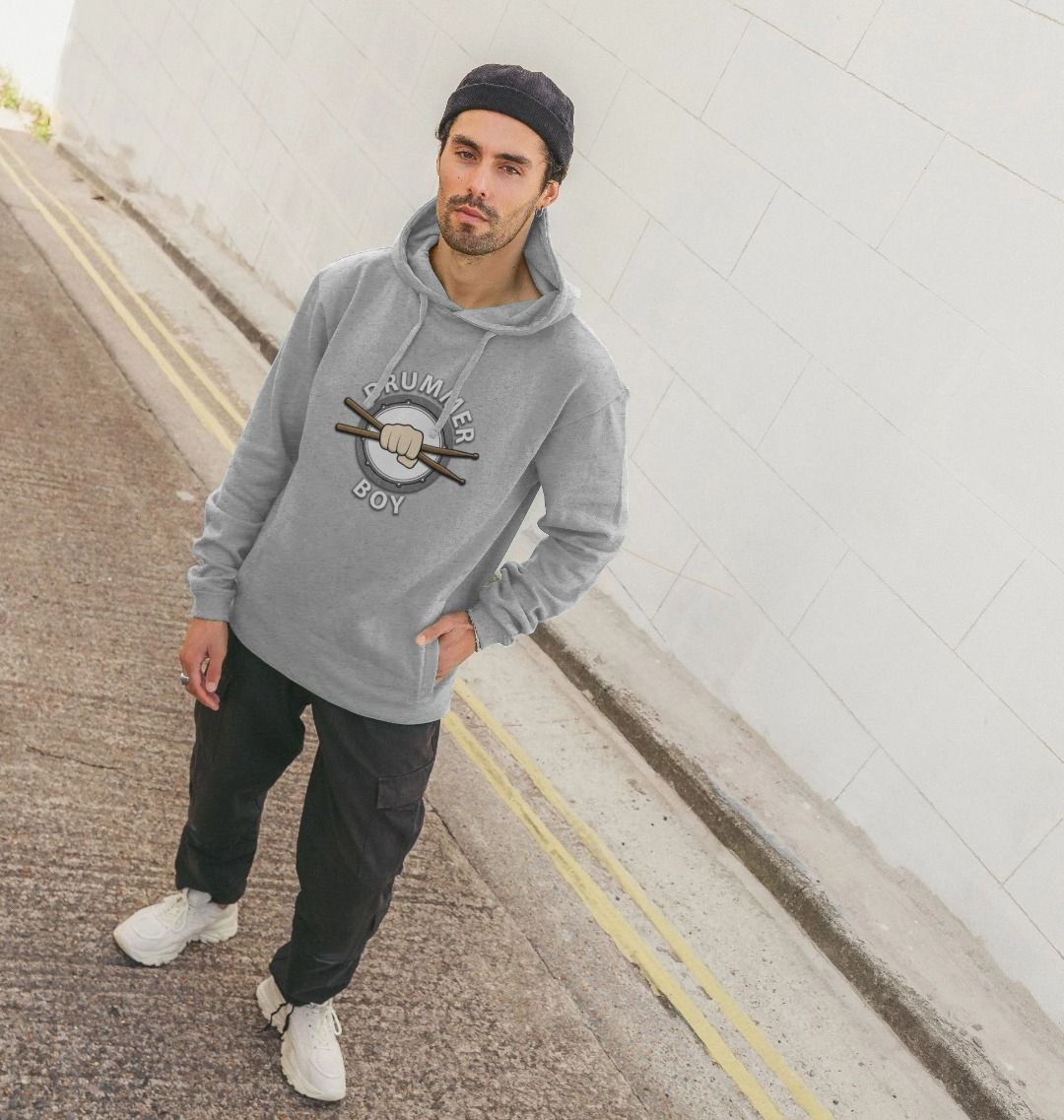 "Drummer Boy" Mens Pullover Hoodie
