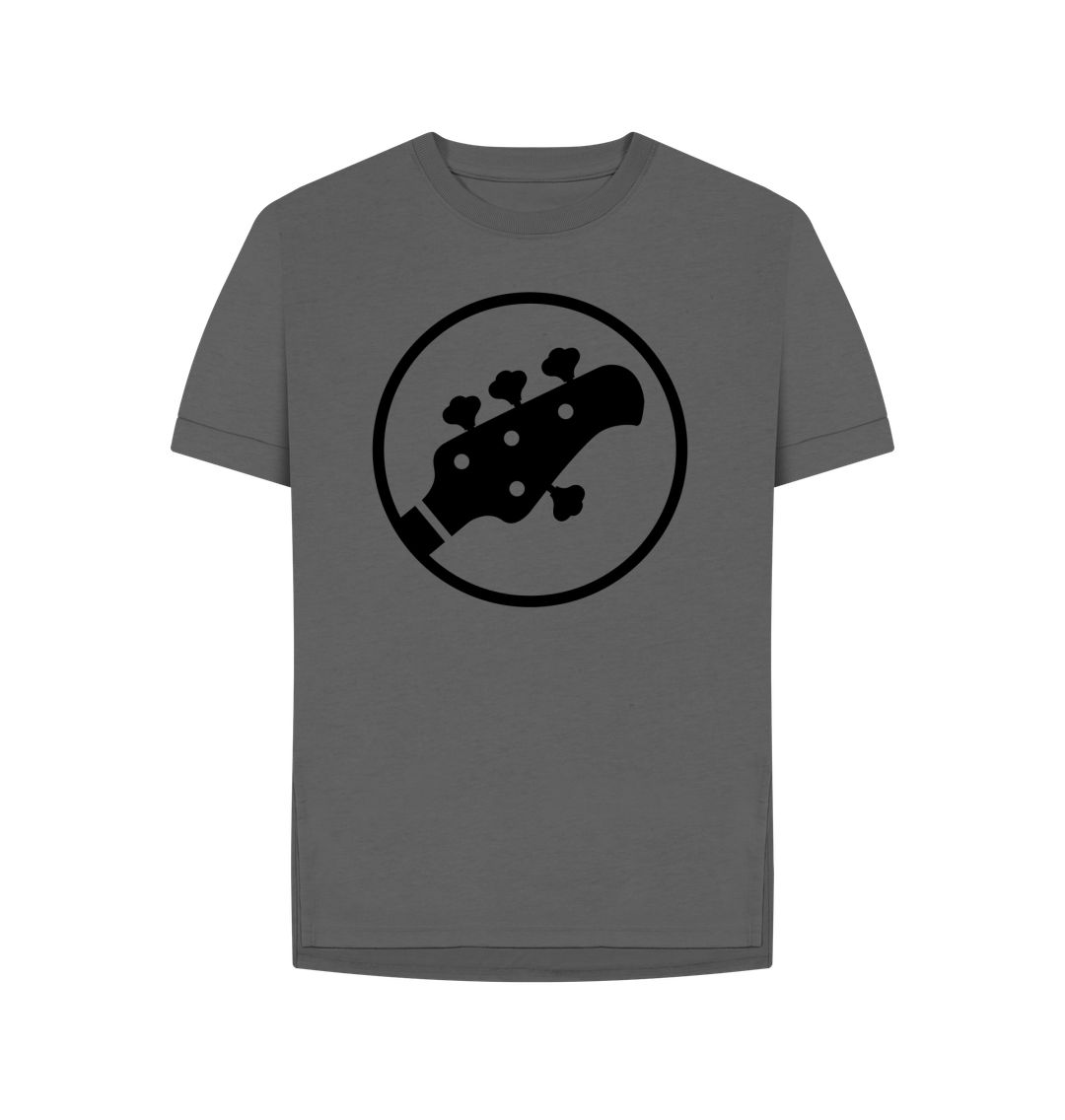 Slate Grey Womens Stingray Guitar Head T-shirt