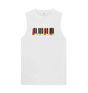 White Colourful Keyboard Mens Vest