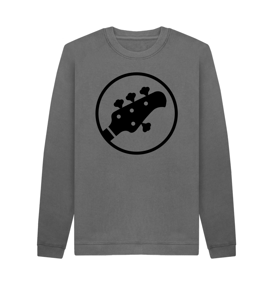 Slate Grey Printed Sweater Front