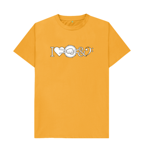 Mustard I Love Drum & Bass Graphic T-Shirt