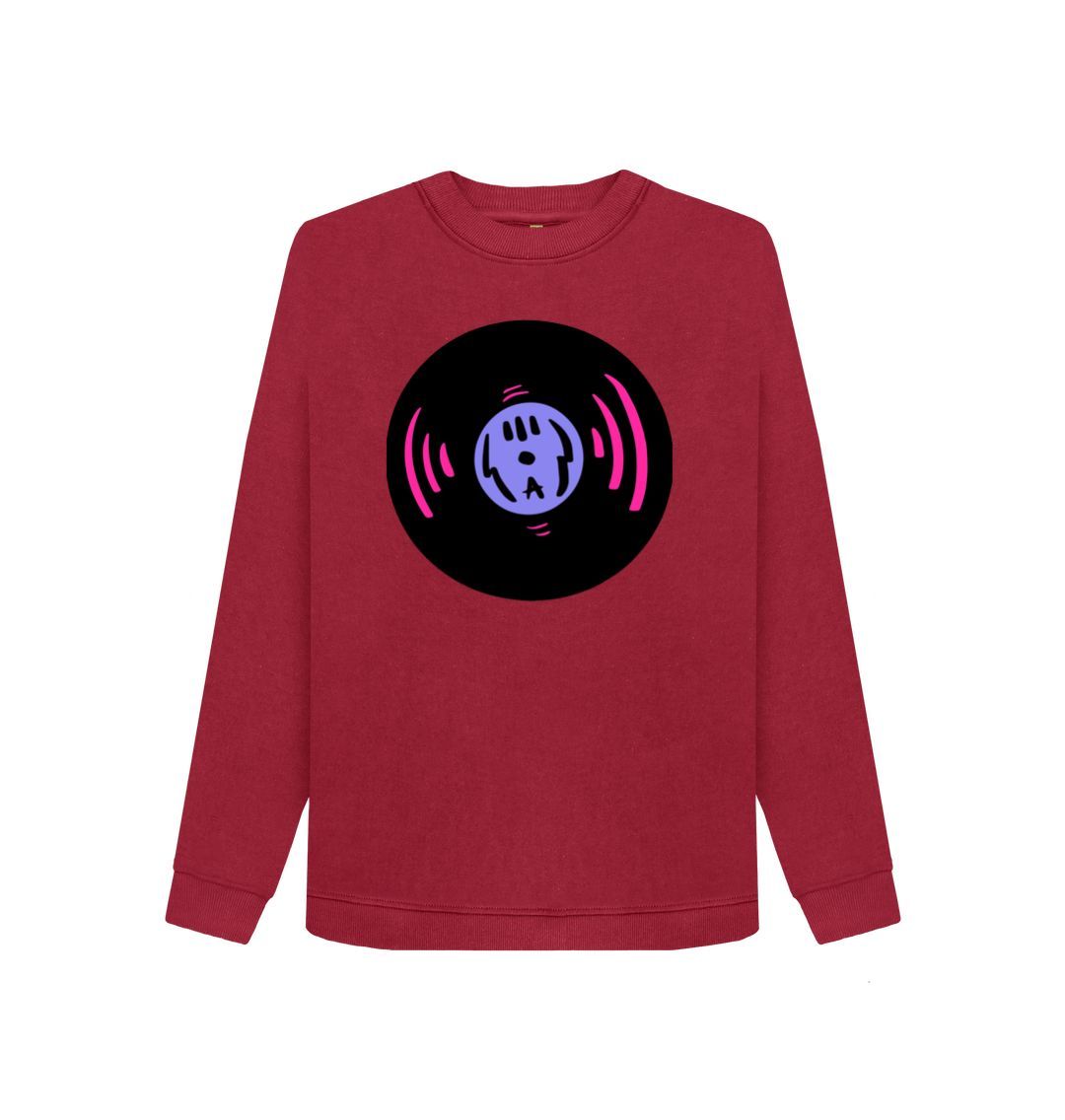 Cherry Women's Record Graphic Sweatshirt