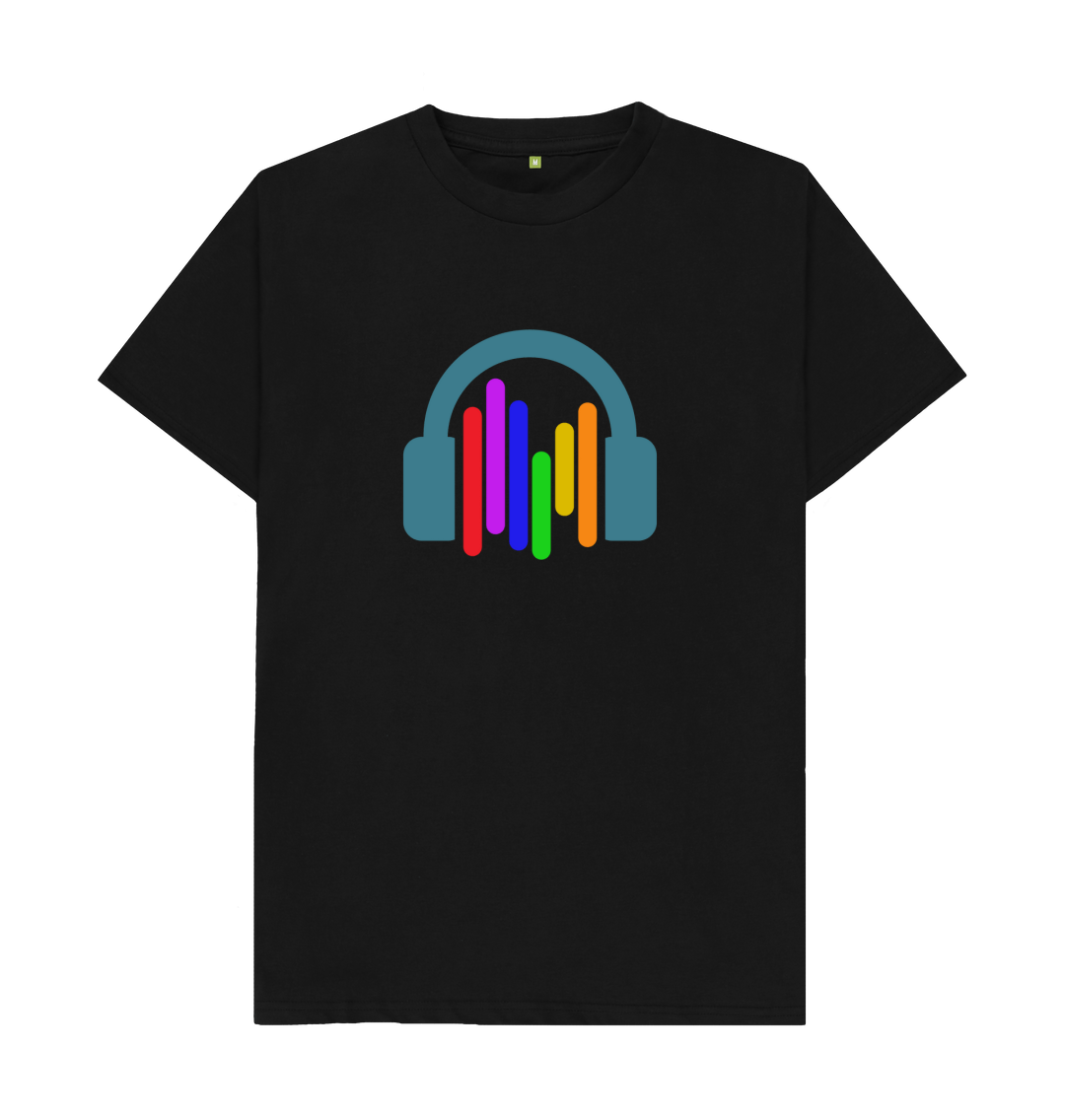 Black Printed T-shirt Front