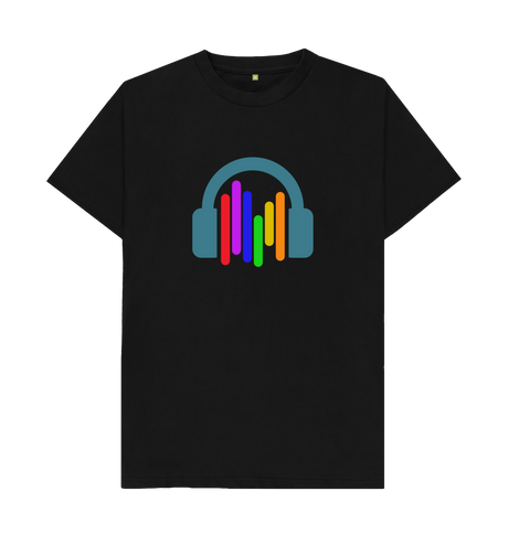 Black Printed T-shirt Front