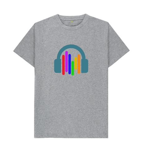 Athletic Grey Printed T-shirt Front