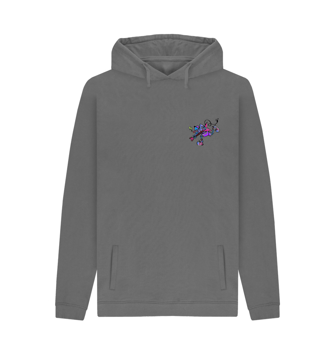 Slate Grey Printed Hoody Front