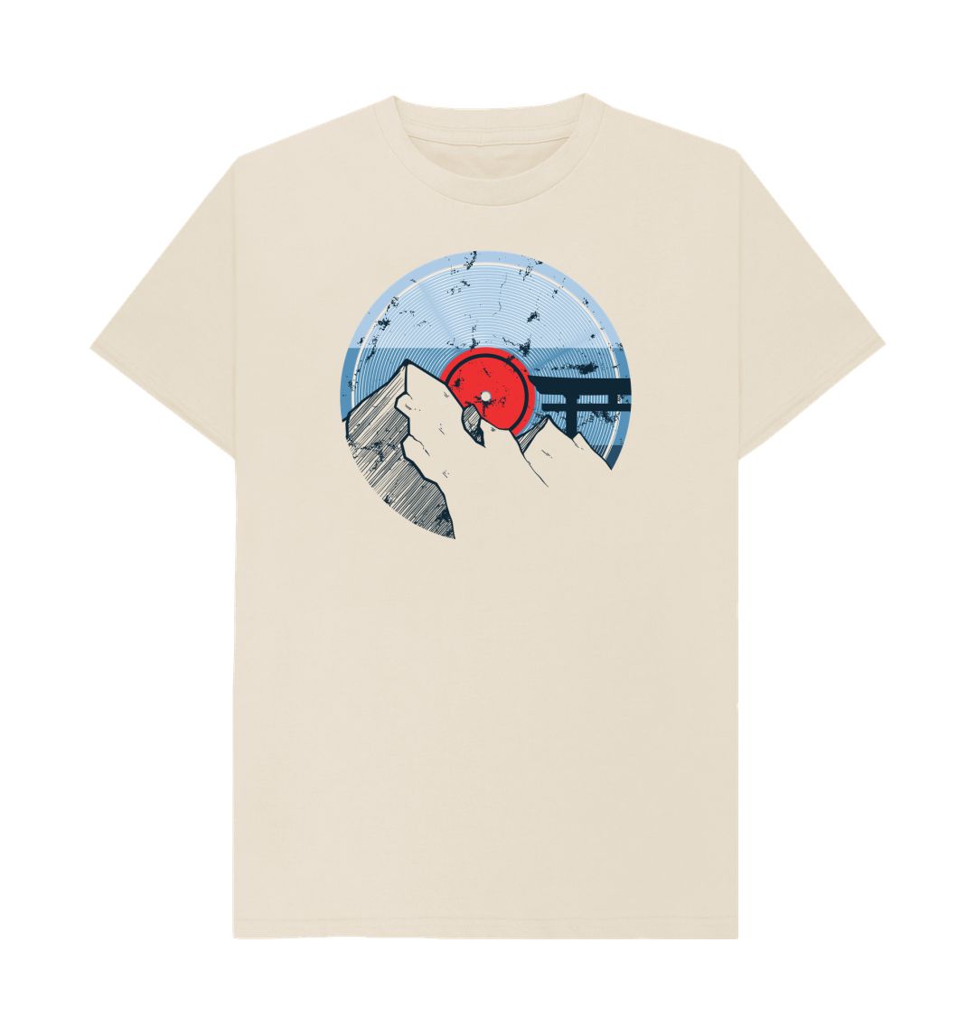 Oat Mens Vinyl Record Mountain T-Shirt