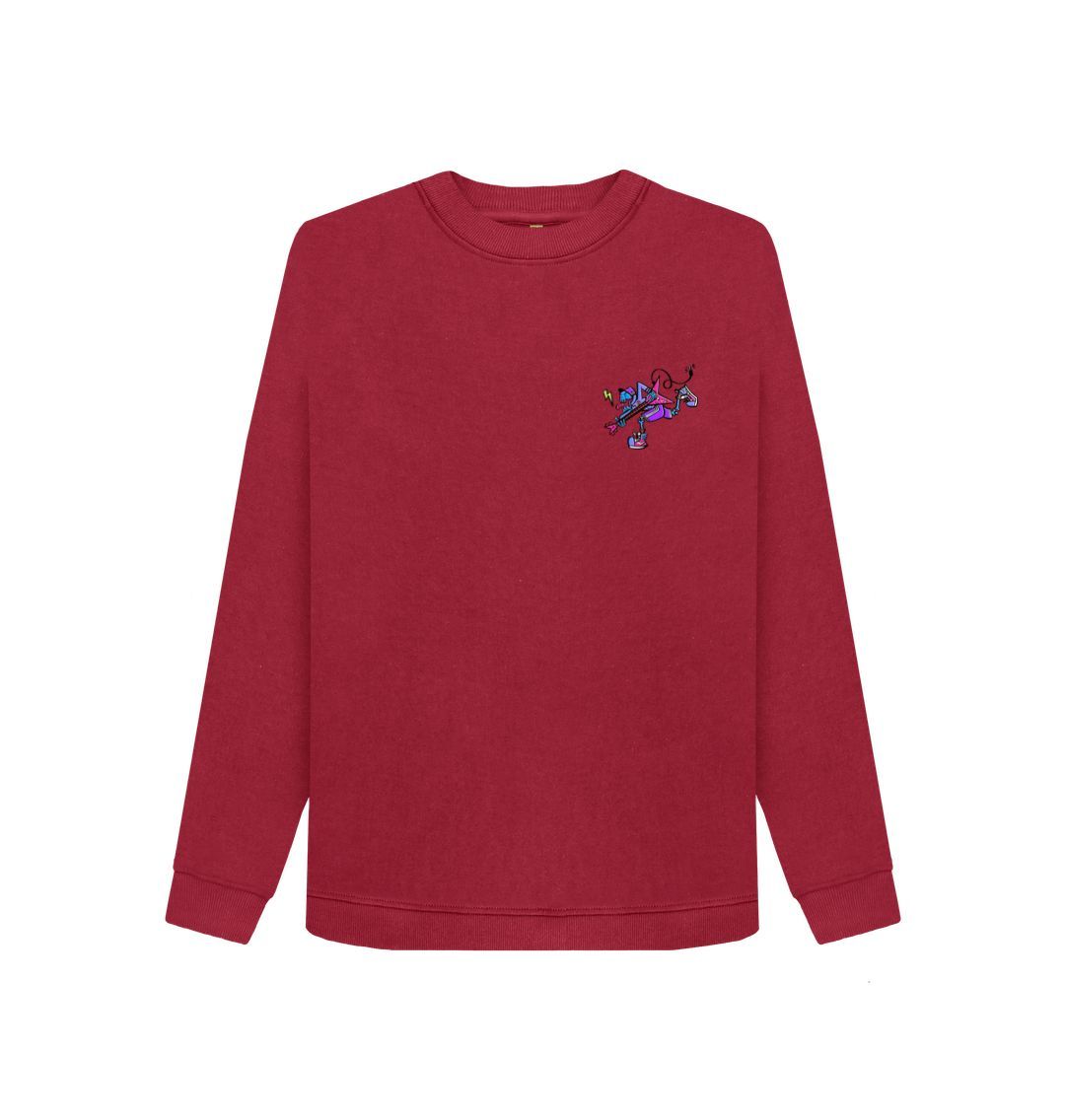 Cherry Womens Cartoon Character Flying V Sweater