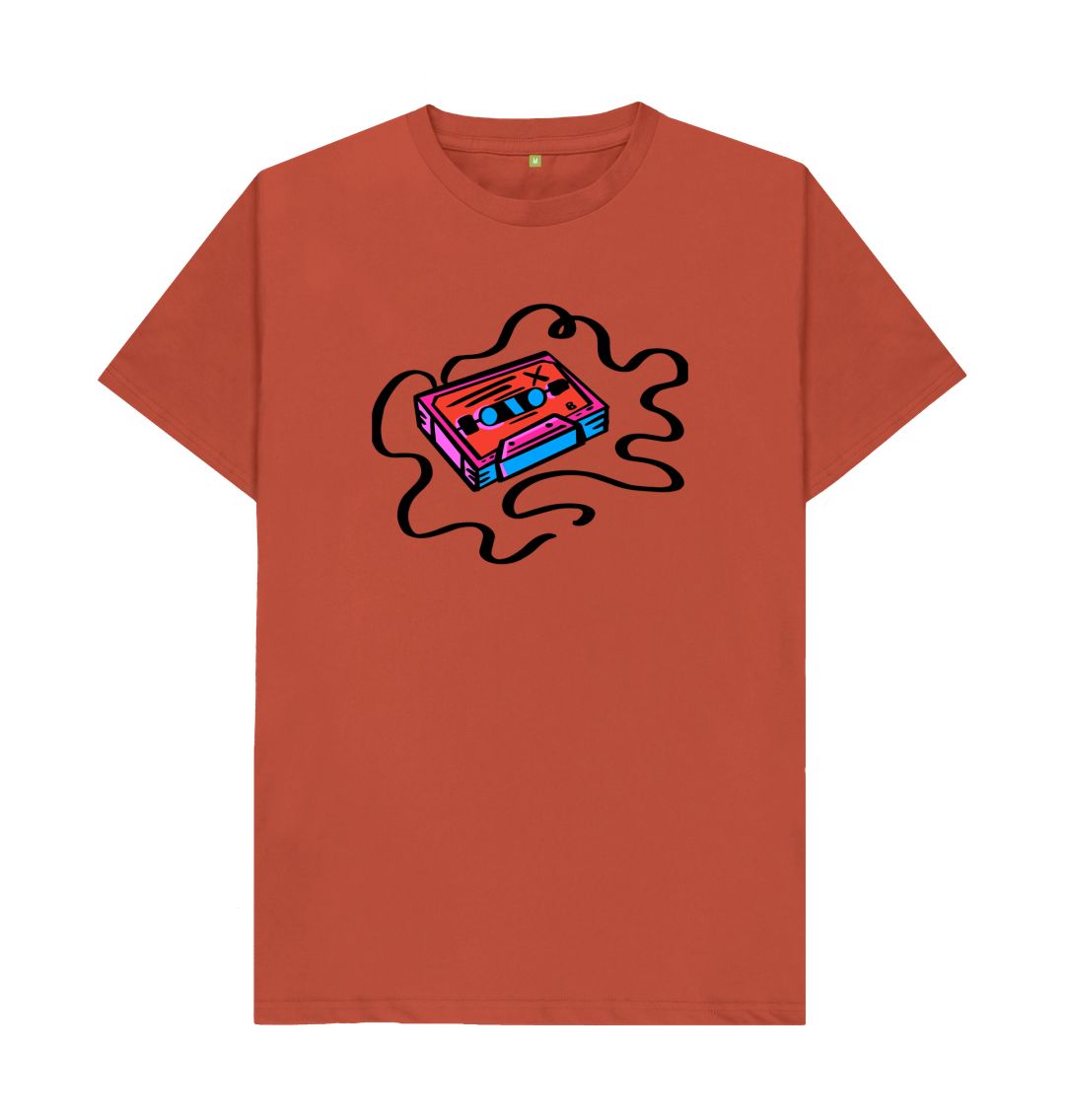 Rust Marker Pen Cassette Illustration T-Shirt