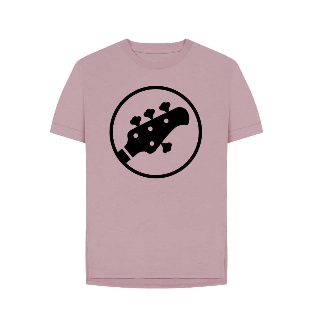 Mauve Womens Stingray Guitar Head T-shirt