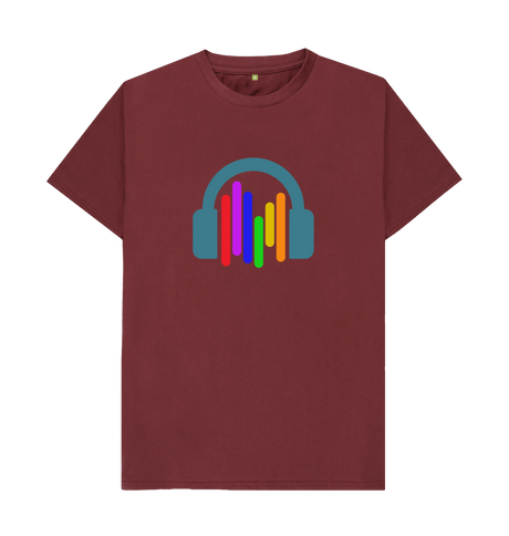 Red Wine Printed T-shirt Front