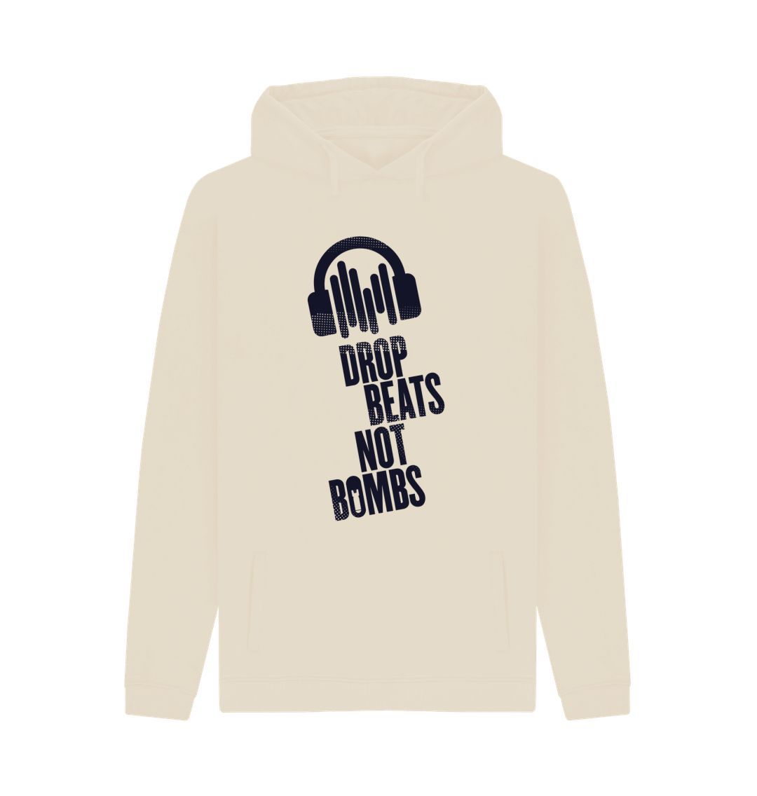 Oat Drop Beats Not Bombs Sound Shirts Navy Logo Mens Hoodie