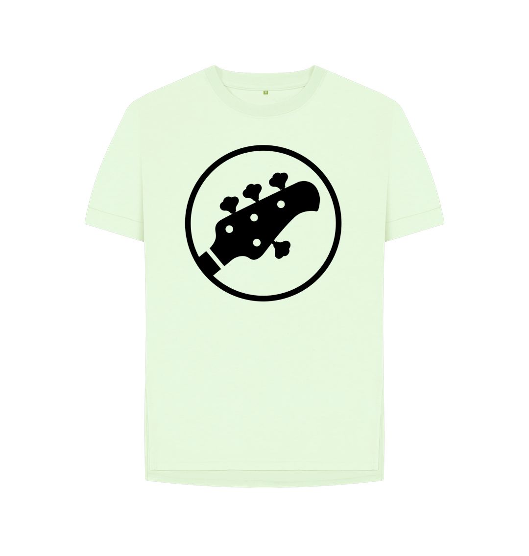 Pastel Green Womens Stingray Guitar Head T-shirt