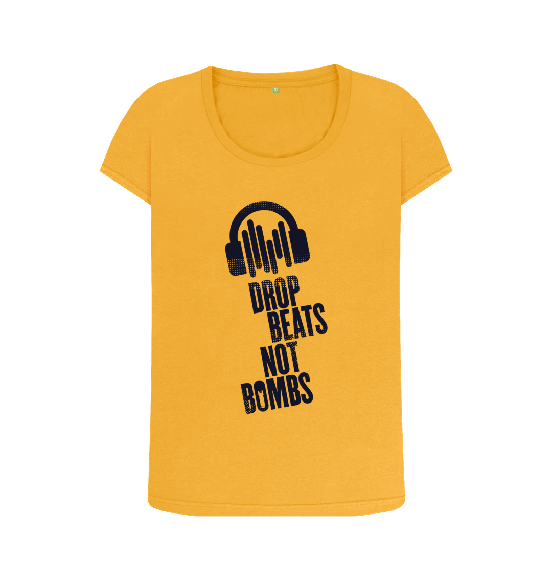 Mustard Printed T-shirt Front