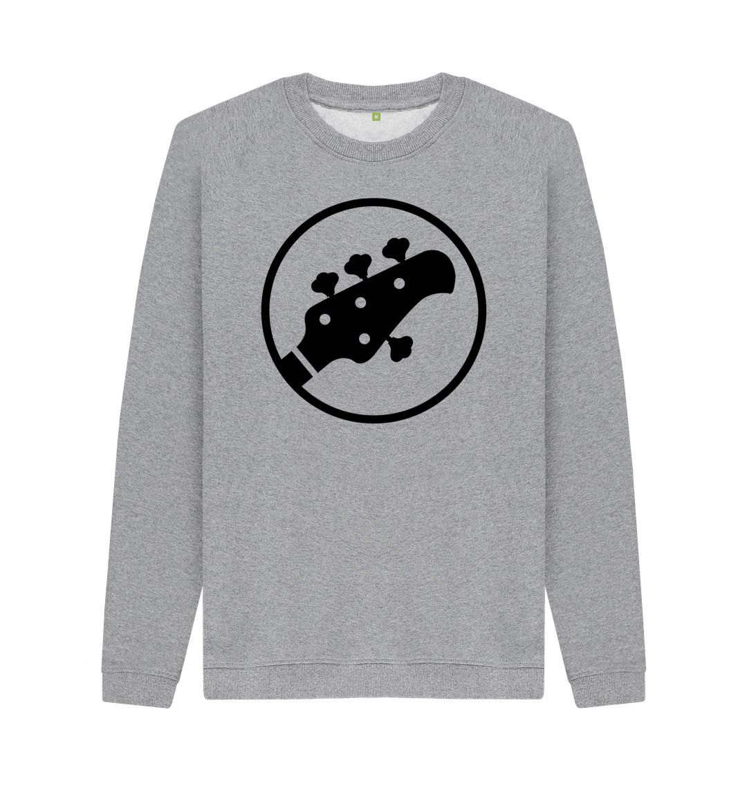 Light Heather Mens Stingray Guitar Head Sweatshirt