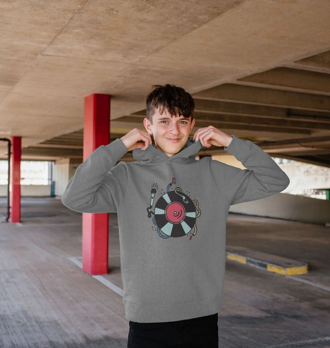 Kids Cartoon DJ Hoodie