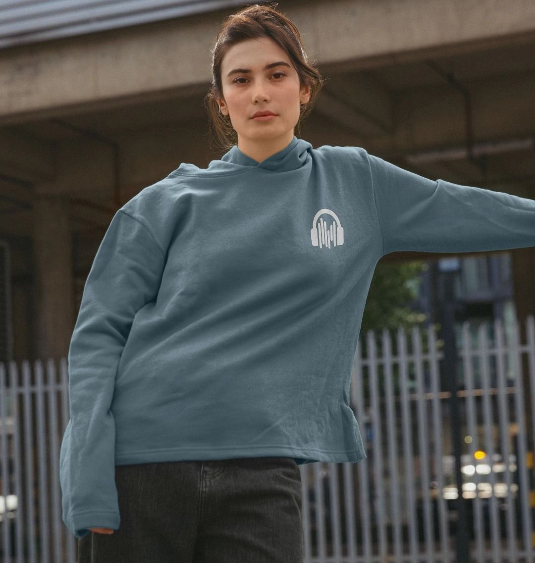 Womens Sound Shirts Hoodie w/ white pocket style logo