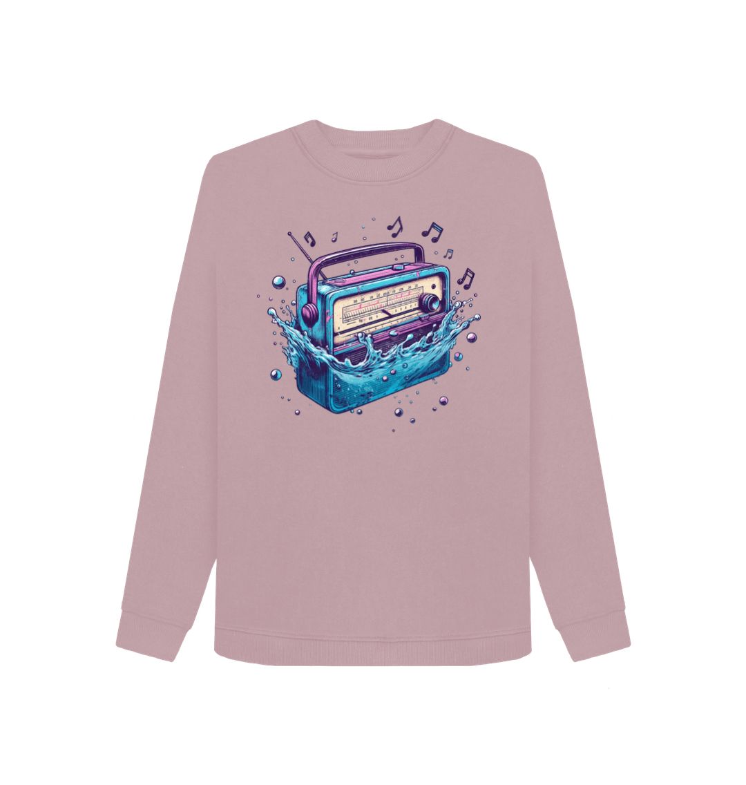 Mauve Women's Sync Or Swim Sweatshirt