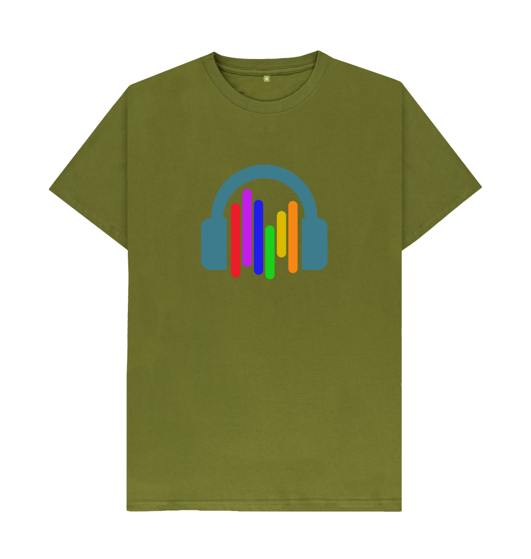 Moss Green Printed T-shirt Front