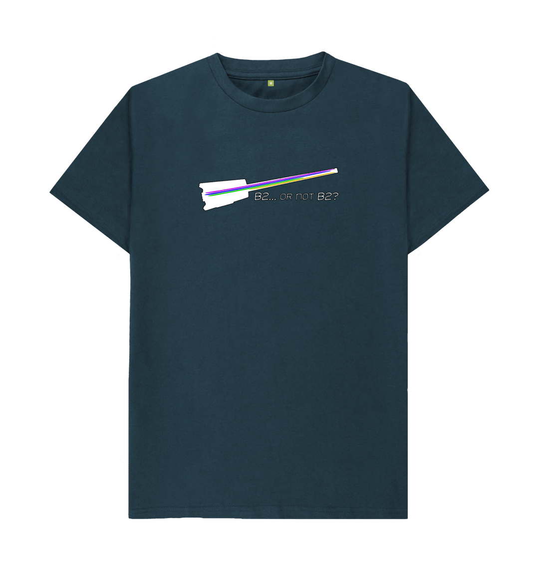 Denim Blue \"B2... Or Not B2?\" Hohner B2 Bass Guitar Graphic Mens T-Shirt