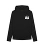 Black Womens Sound Shirts Hoodie w\/ white pocket style logo