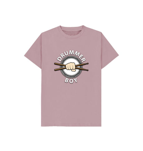 Mauve Kids Drummer Boy T-Shirt