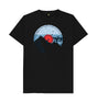 Black Mens Vinyl Record Mountain T-Shirt