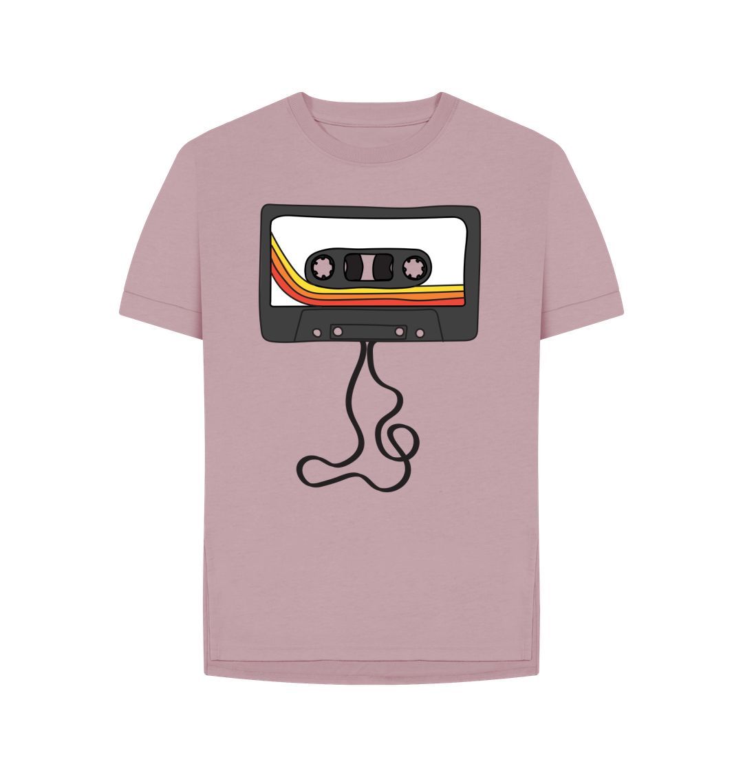 Mauve Womens Unwound Cassette Graphic T-Shirt