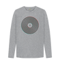 Athletic Grey Vinyl Outline Mens Long Sleeve T-Shirt