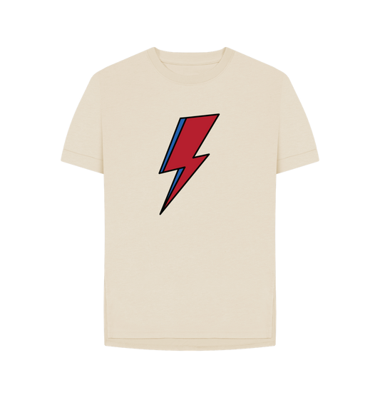 Oat David Bowie Lightning Bolt Womens T-Shirt