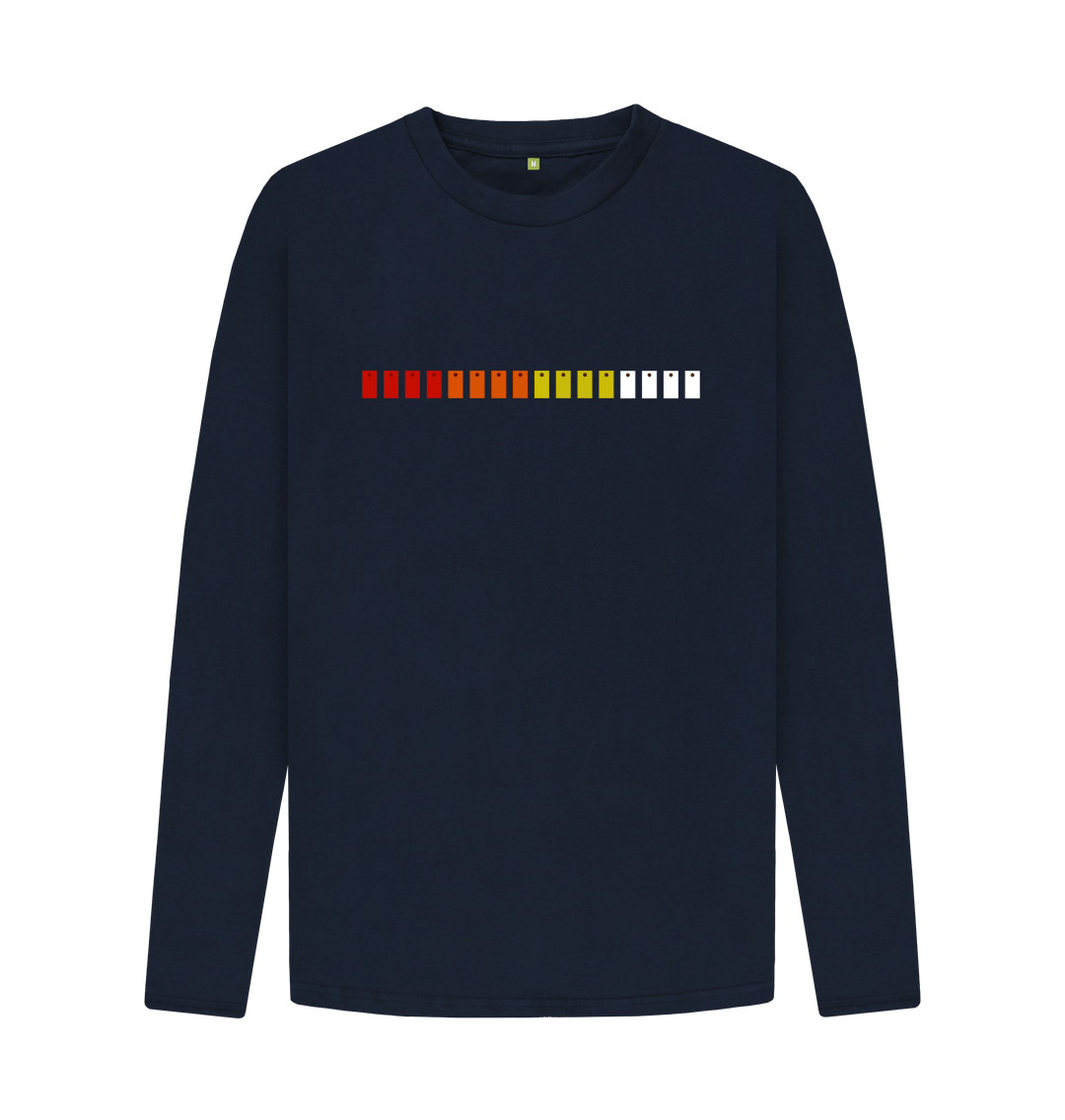 Navy Blue TR-808 Pads Mens Long Sleeve T-Shirt
