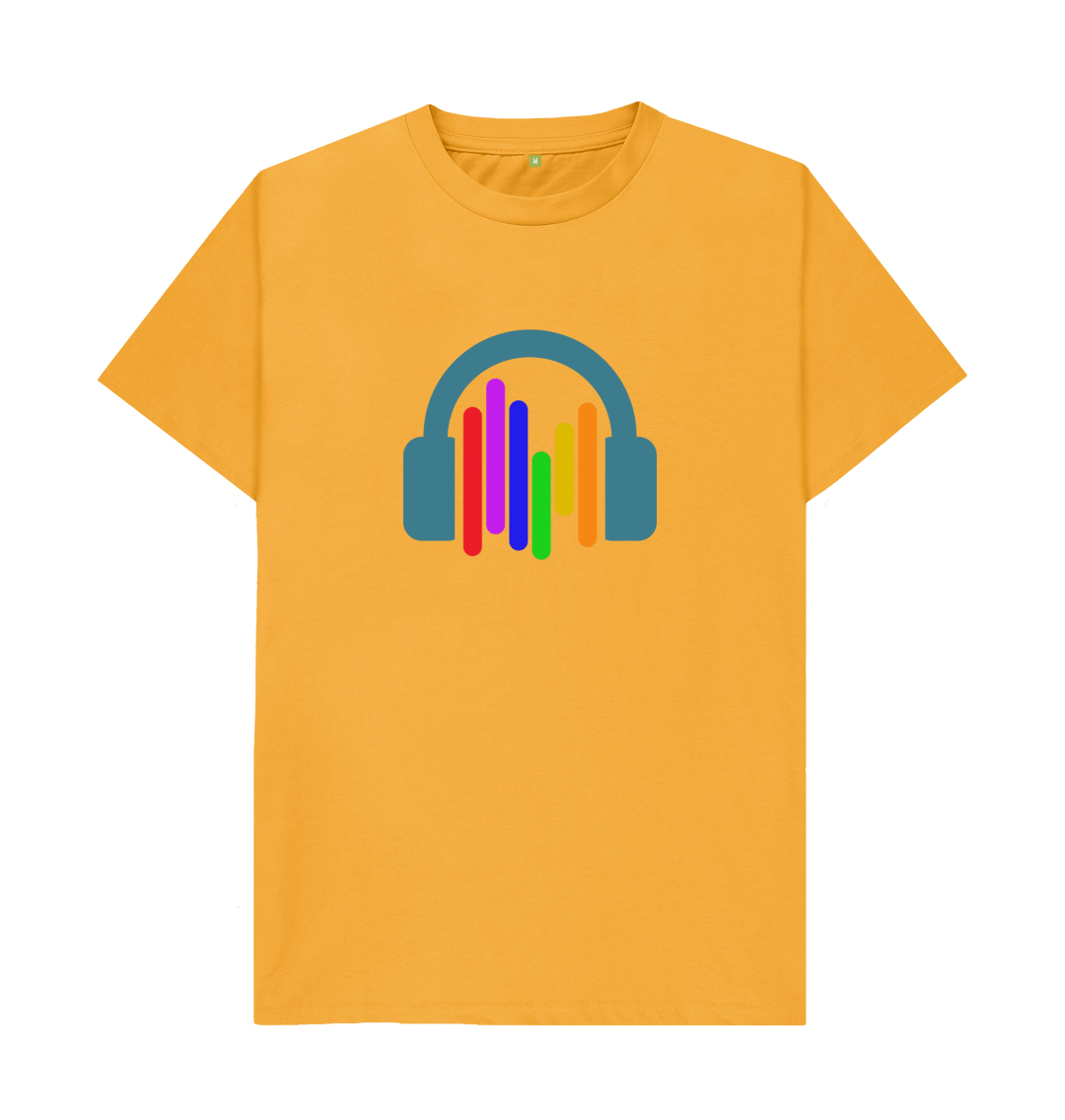 Mustard Printed T-shirt Front
