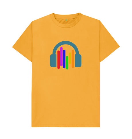 Mustard Printed T-shirt Front