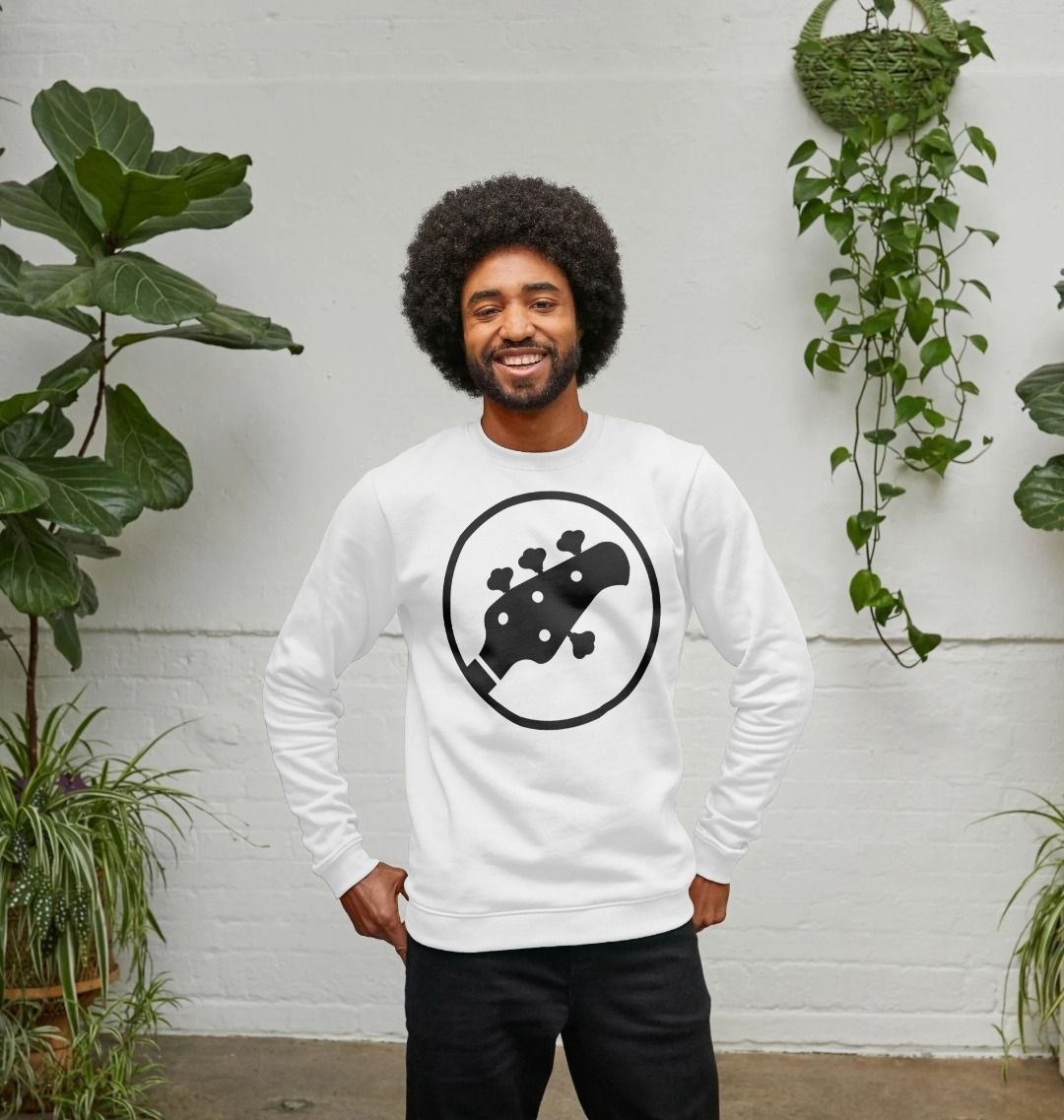 Mens Stingray Guitar Head Sweatshirt