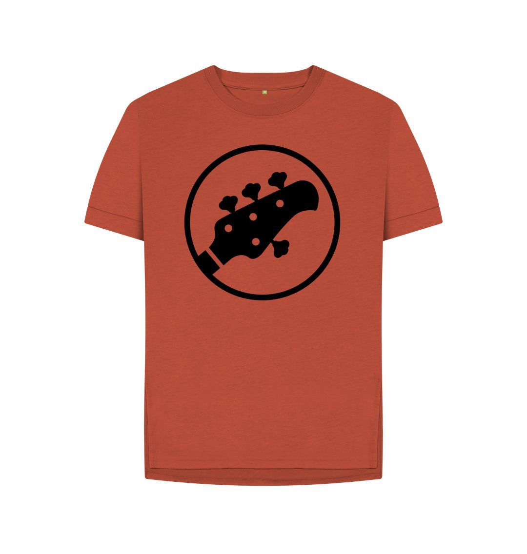 Rust Womens Stingray Guitar Head T-shirt