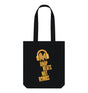 Black Drop Beats Not Bombs Sound Shirts Yellow Logo Shopper Bag
