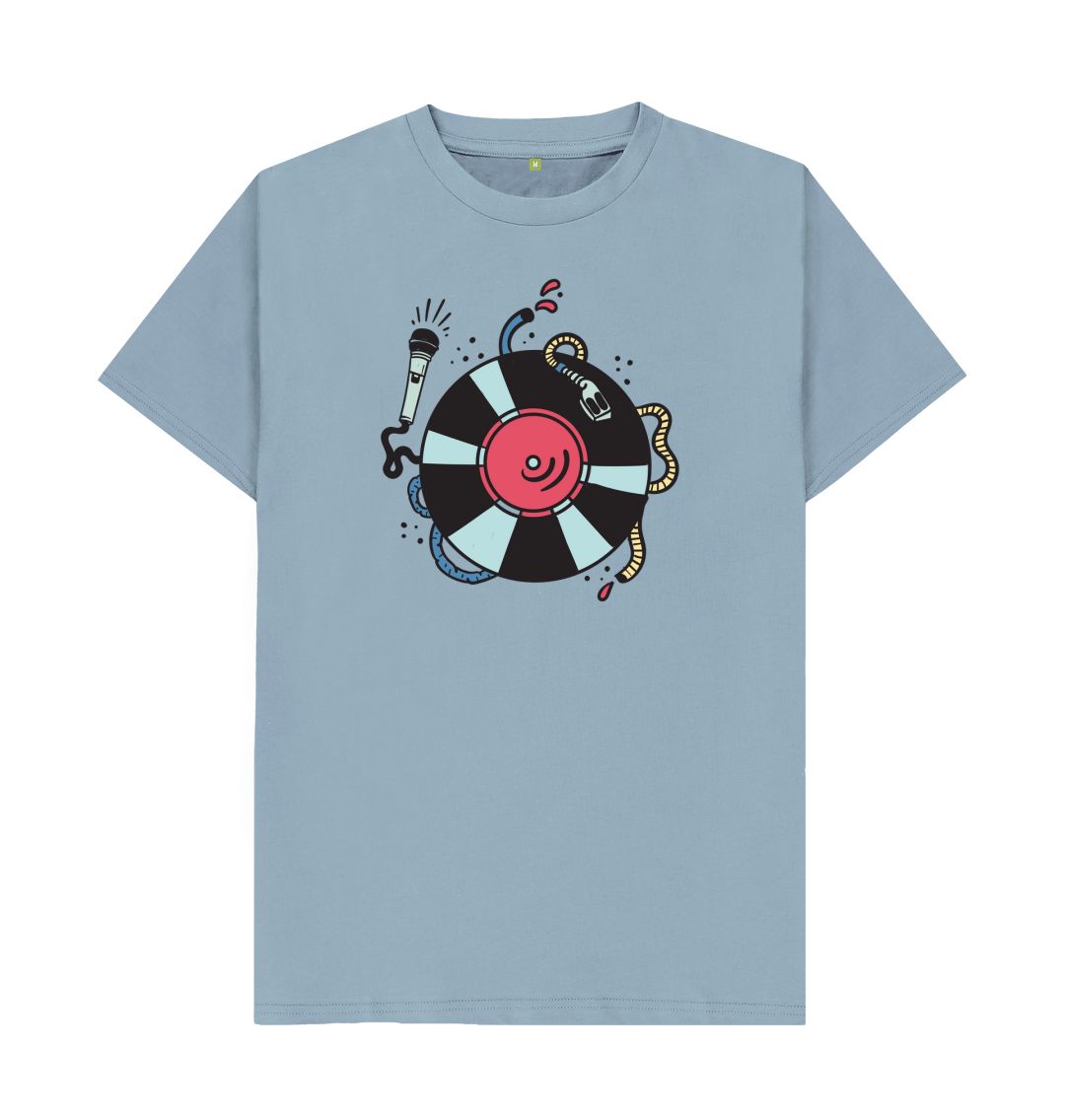 Cartoon DJ Turntable & Mic T-Shirt Other - Sound Shirts