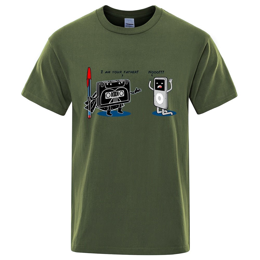 Cassette & iPod "I am your father" T-Shirt Other - Sound Shirts