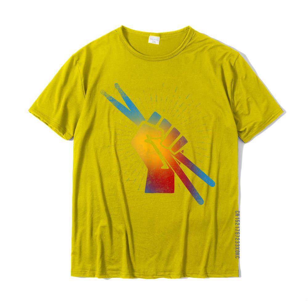 Drummer Rainbow Clenched Drumsticks T-Shirt Drums - Sound Shirts