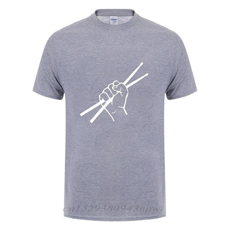 Drumsticks Clenched Drum Graphic T-Shirt Drums - Sound Shirts