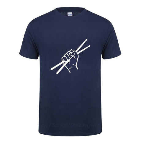 Drumsticks Clenched Drum Graphic T-Shirt Drums - Sound Shirts