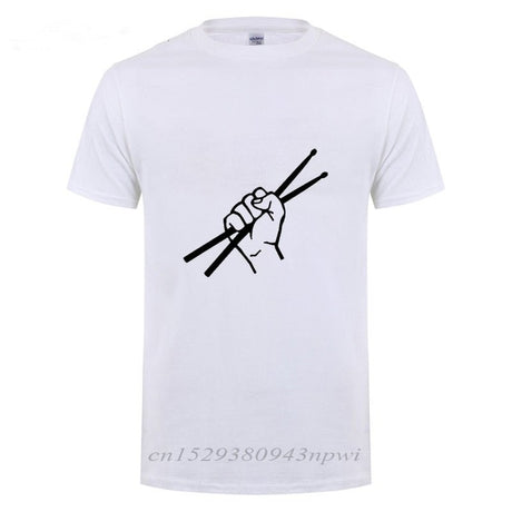 Drumsticks Clenched Drum Graphic T-Shirt Drums - Sound Shirts