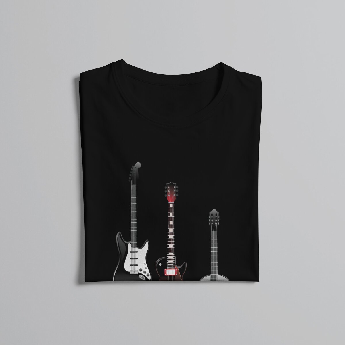 Strat, Les Paul & Acoustic Guitar T-Shirt Guitar - Sound Shirts