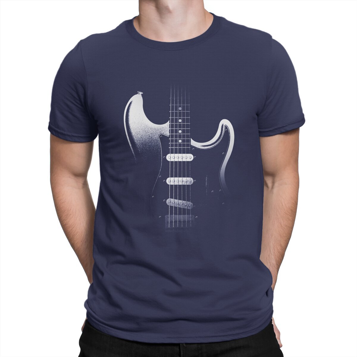 Stratocaster Guitar Fade T-Shirt Guitar - Sound Shirts
